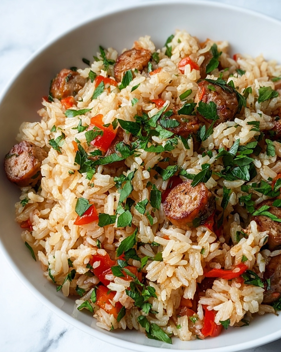 Italian Sausage and Rice Skillet Recipe - Recipe Image