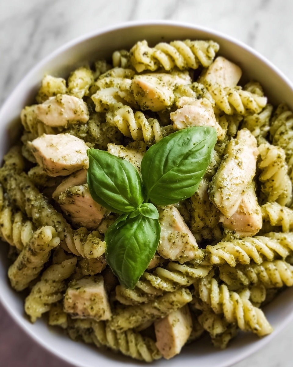 Creamy Pesto Chicken Pasta Recipe - Recipe Image
