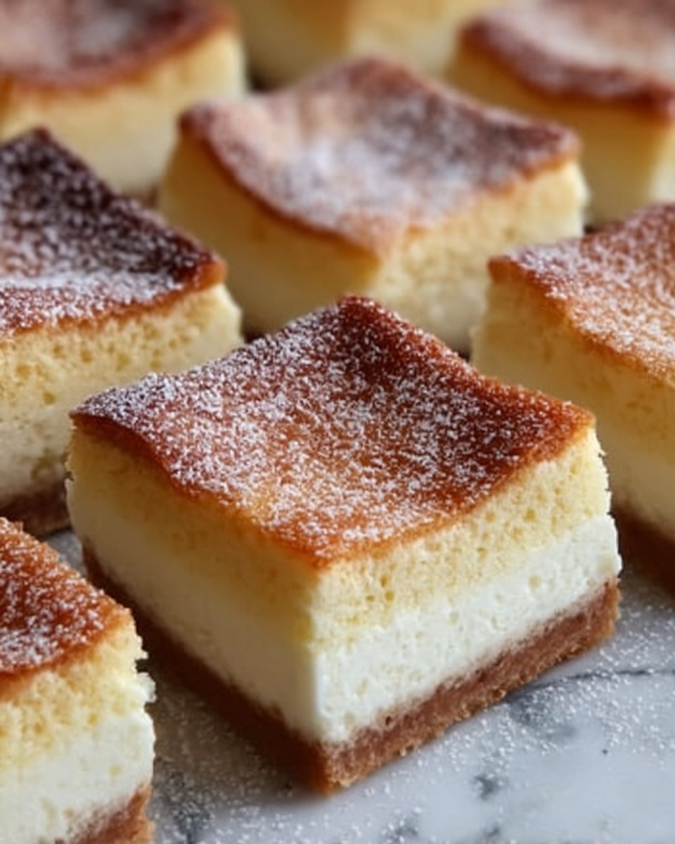 Cinnamon Churro Cheesecake Bars Recipe - Recipe Image