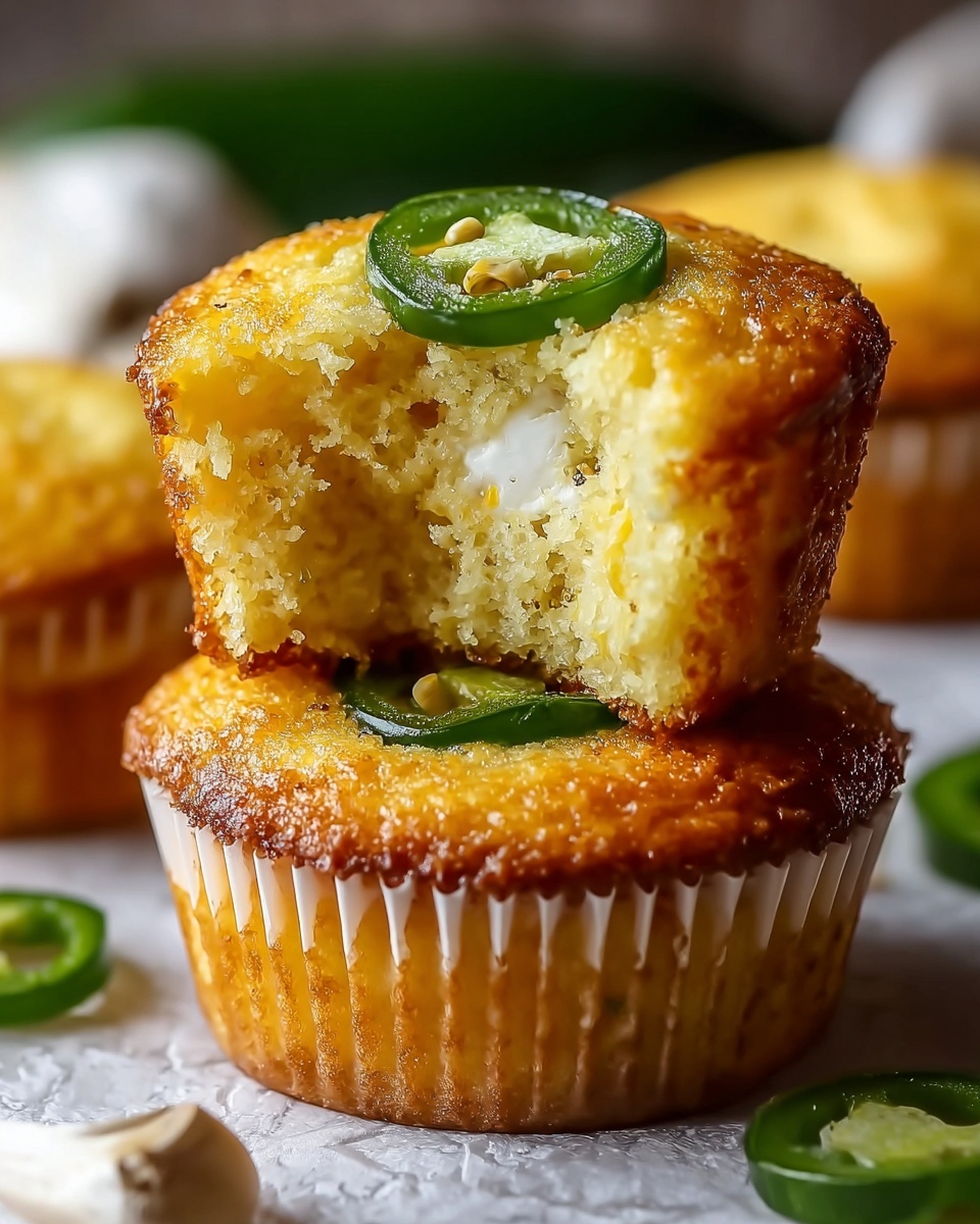 Jalapeño Cornbread Muffins with Cream Cheese Filling Recipe - Recipe Image