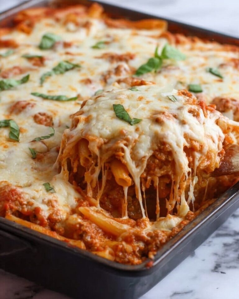 Baked Ziti with Ground Beef and Ricotta Recipe