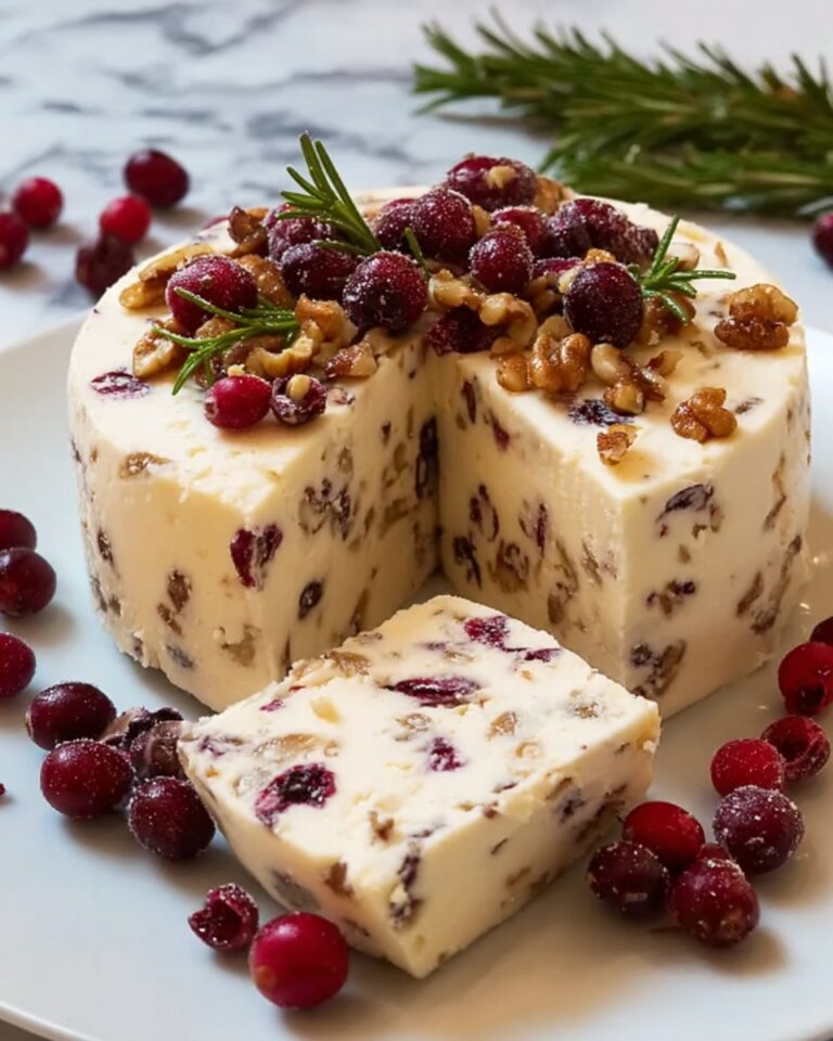 Homemade Vegan Cheese with Cranberries Recipe