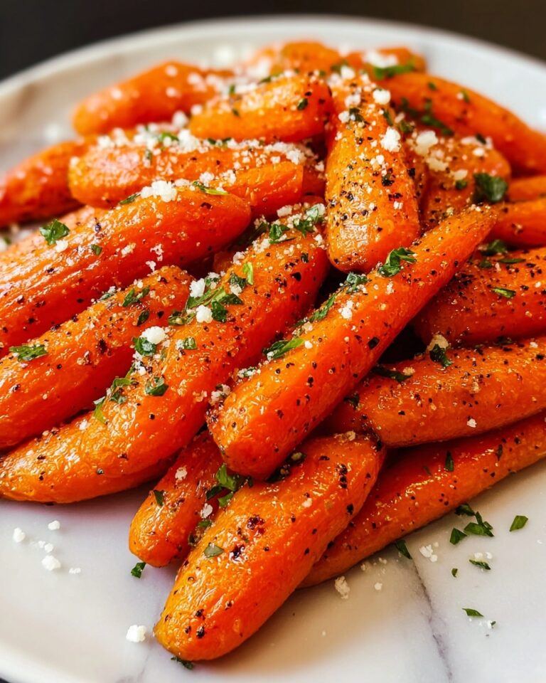 Parmesan Garlic Roasted Carrots Recipe