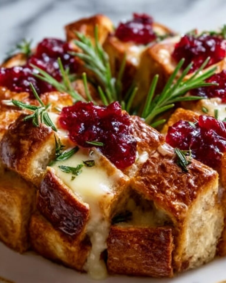 Pull-Apart Sourdough Brie and Cranberry Bread Recipe