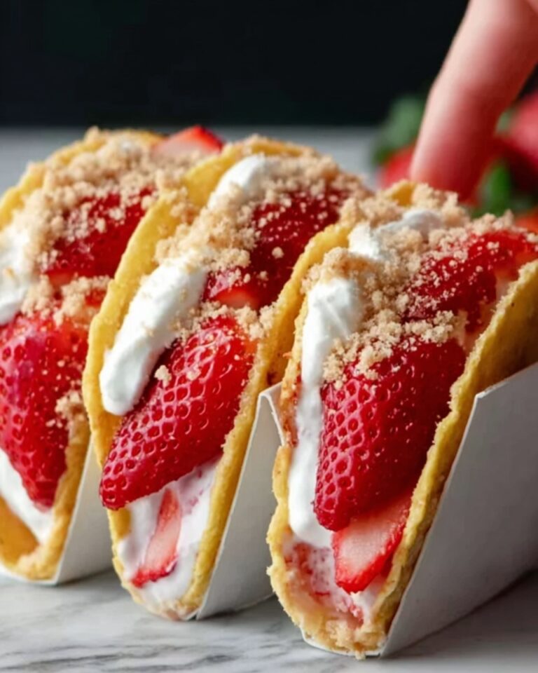 Strawberry Crunch Cheesecake Tacos Recipe