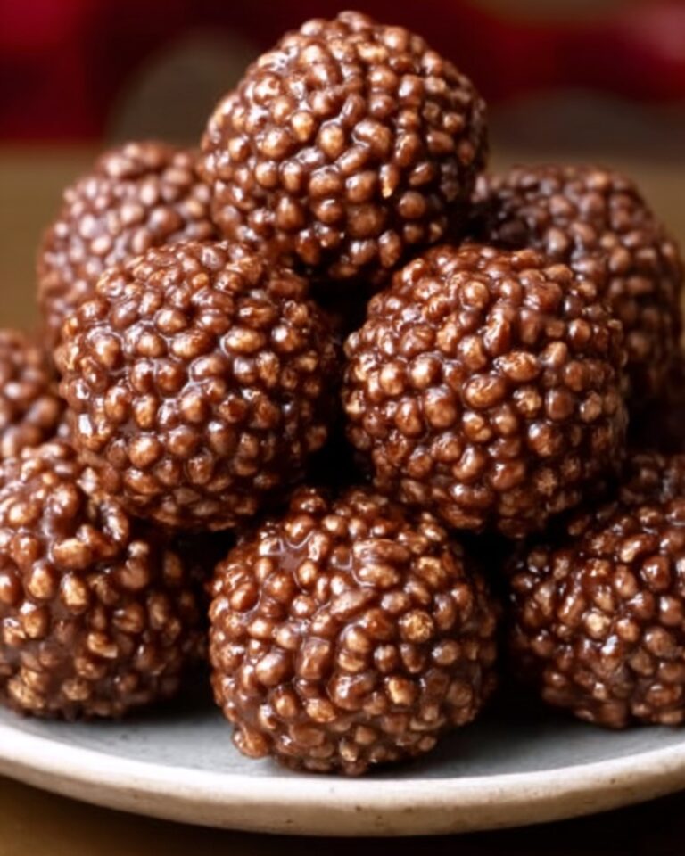 Christmas Chocolate Rice Krispie Balls Recipe