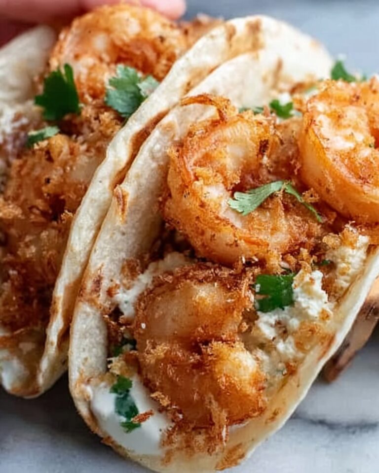 Coconut Shrimp Tacos with Habanero Lime Butter Recipe
