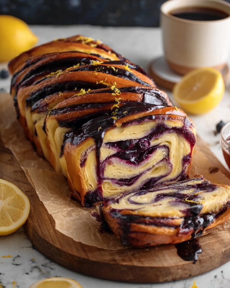 Blueberry Lemon Sourdough Babka Recipe
