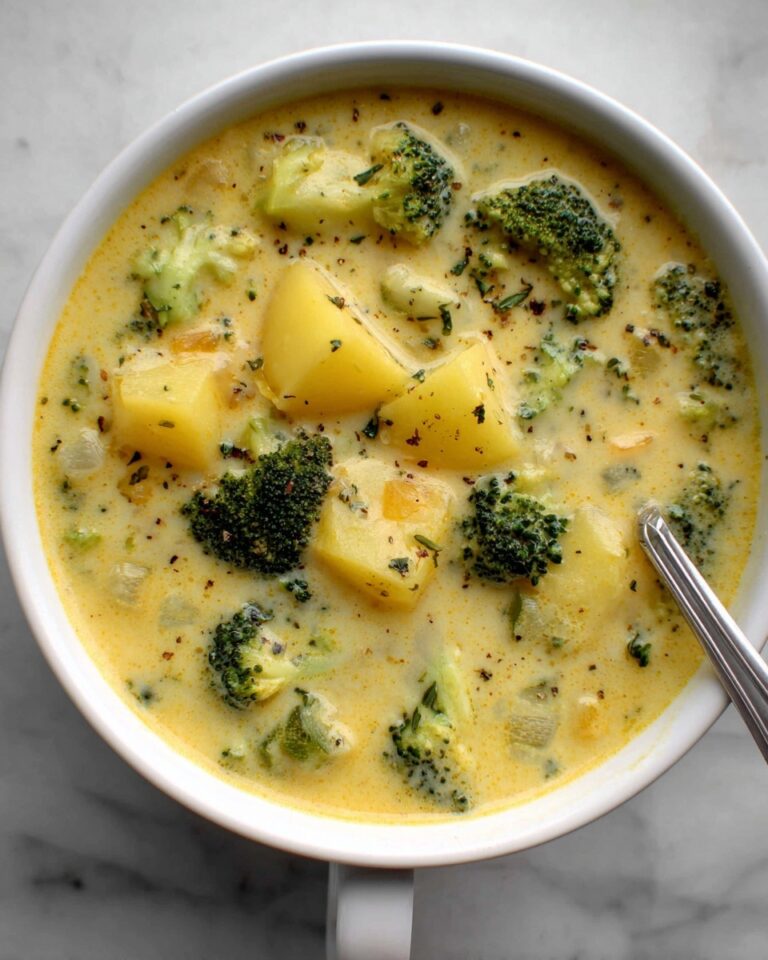 The Best Broccoli Potato Cheese Soup Recipe