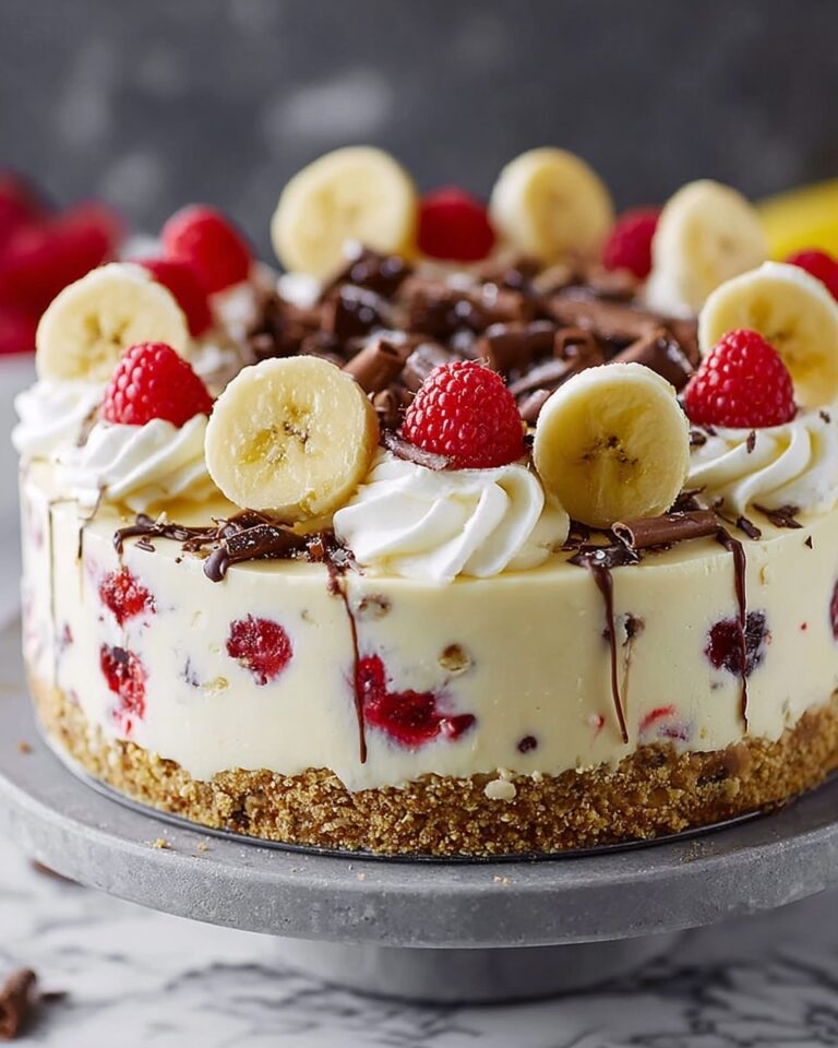 No-Bake Banana Split Cheesecake Recipe