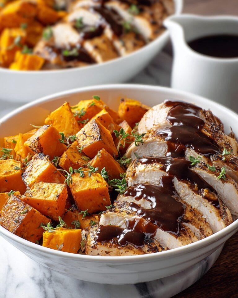 BBQ Chicken & Roasted Sweet Potato Bowls Recipe
