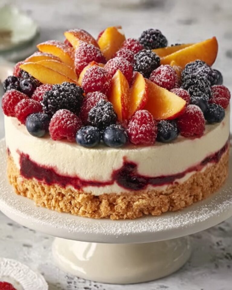Berry and Peach Cheesecake Recipe