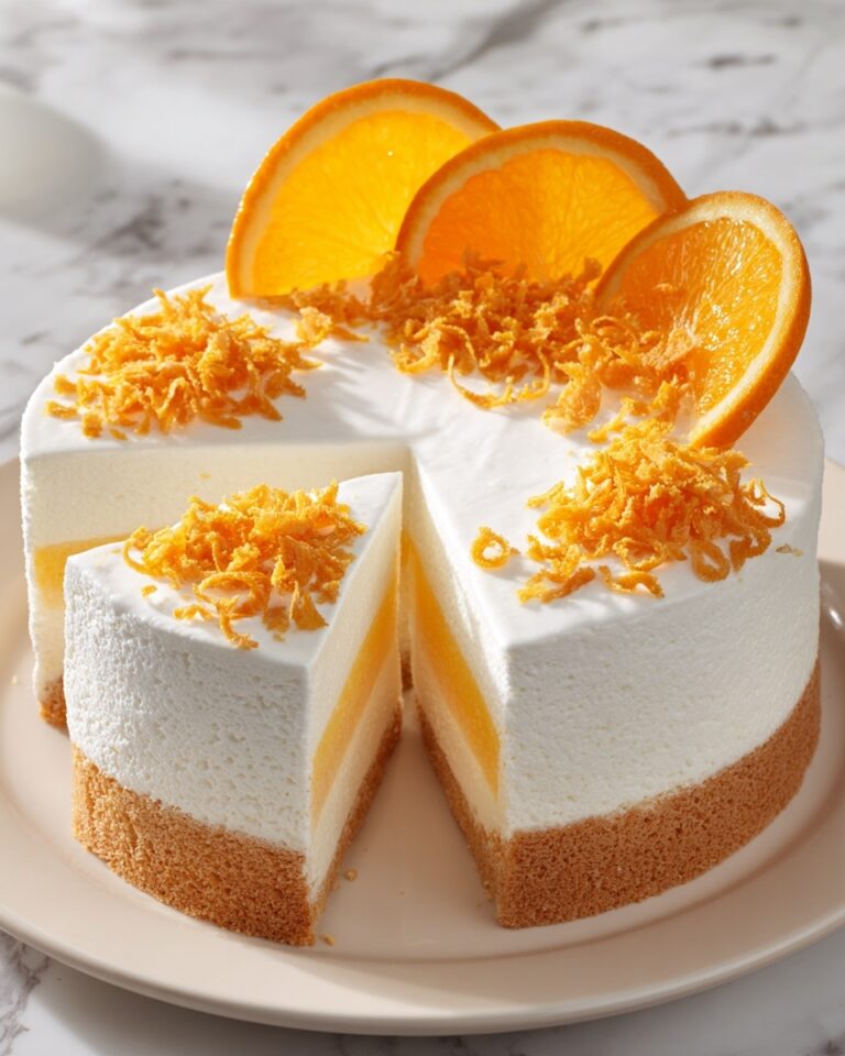 Zesty Orange Creamsicle Ice Cream Cake Recipe