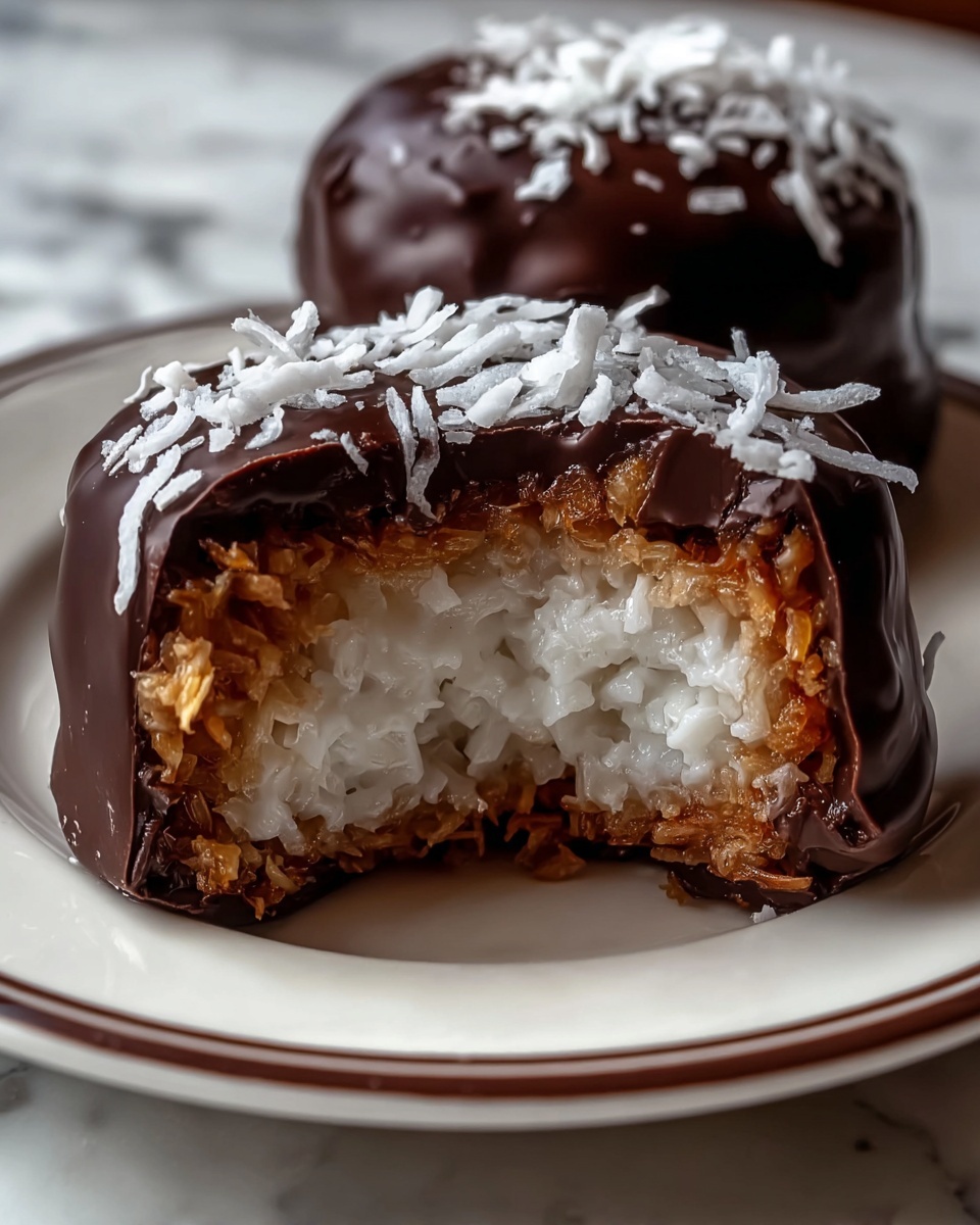 Coconut Domes with Chocolate Spread Recipe - Recipe Image