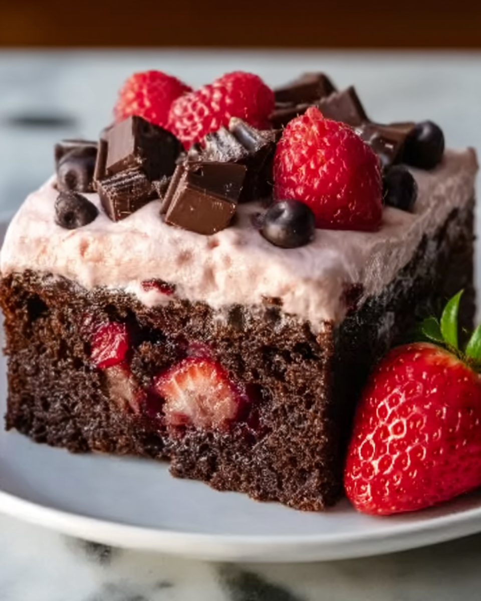 Chocolate Strawberry Bread Recipe - Recipe Image