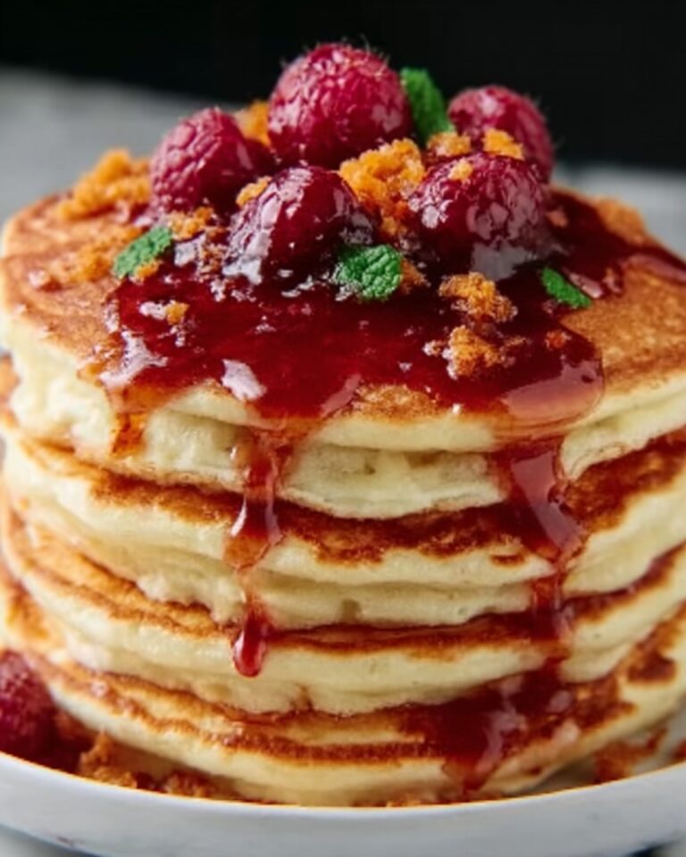 Raspberry Carrot Cake Pancakes Recipe