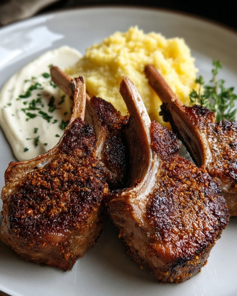 Italian Parmesan Crusted Lamb Chops Recipe