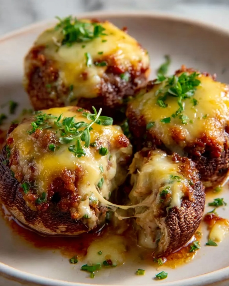 Cheesy Stuffed Meatloaf Bites Recipe - Recipe Image