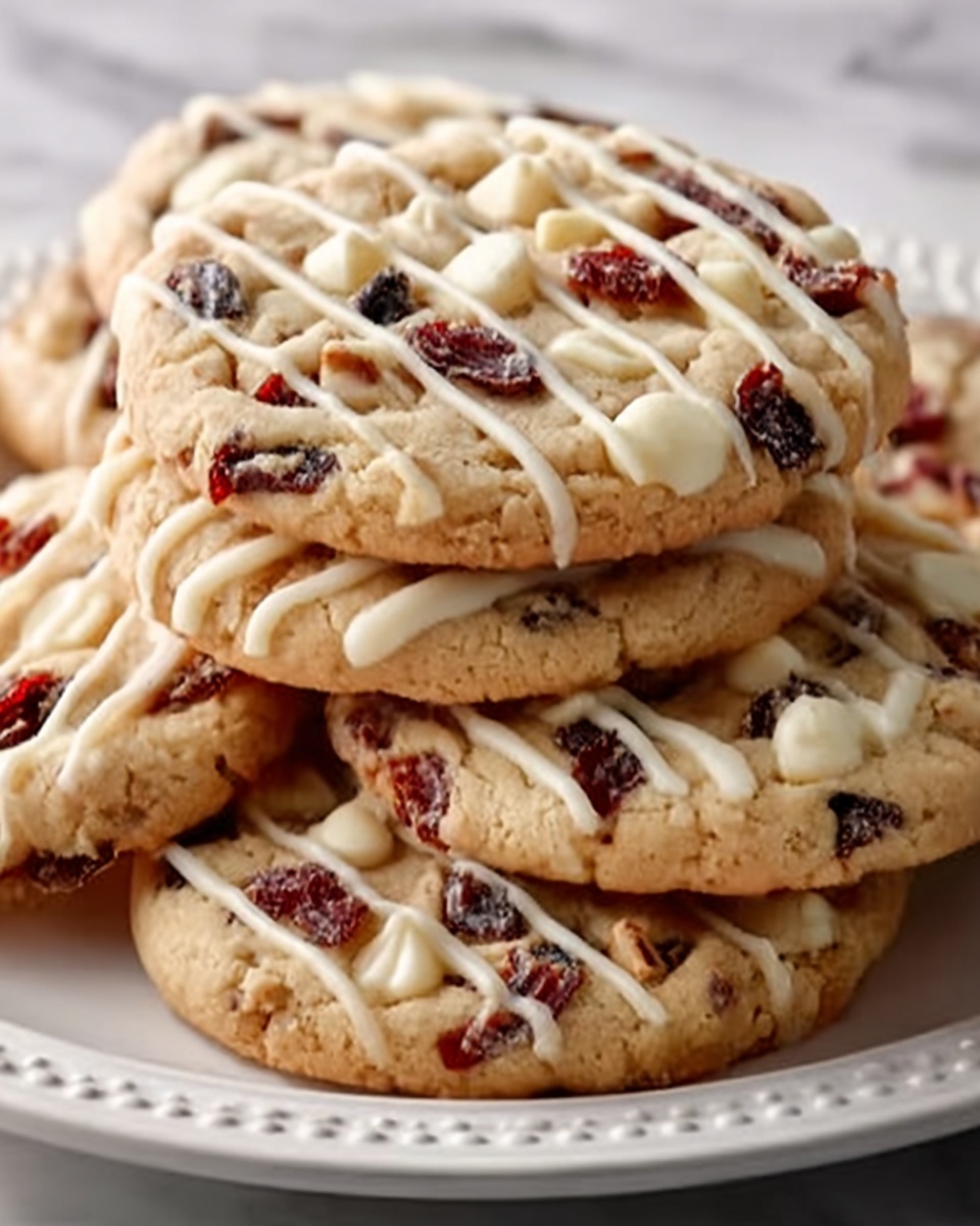 White Chocolate Cranberry Orange Cookies Recipe - Recipe Image