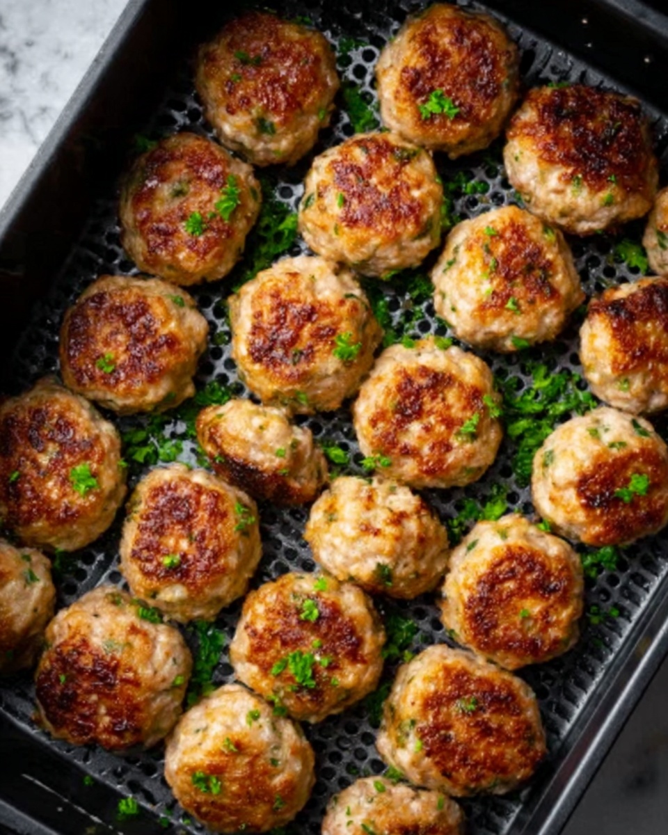 Air Fryer Chicken Parmesan Meatballs Recipe - Recipe Image