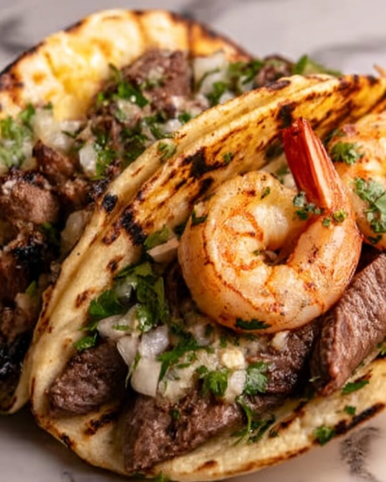 Street-Style Steak and Shrimp Tacos Recipe
