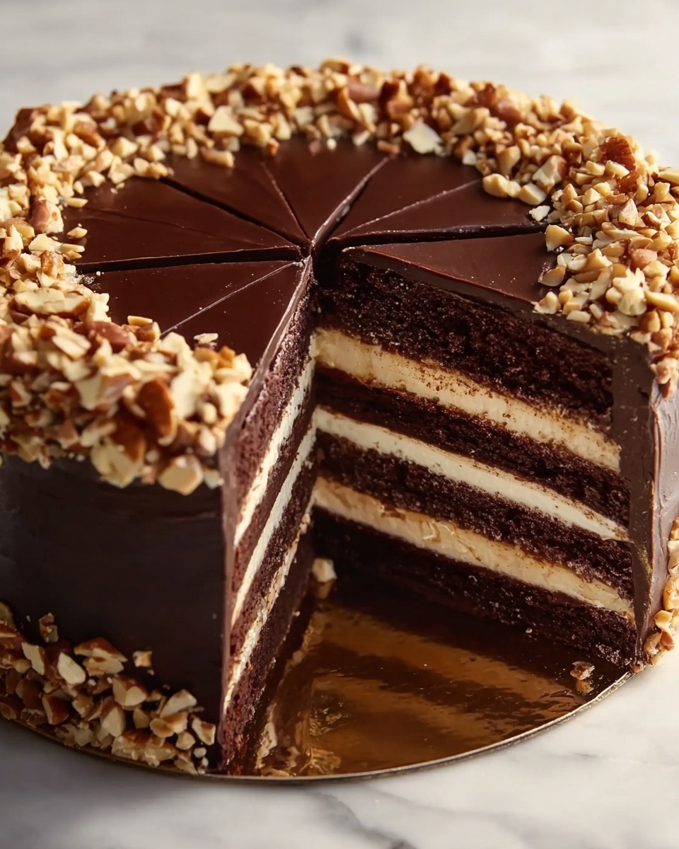 Turtle Chocolate Layer Cake Recipe - Recipe Image