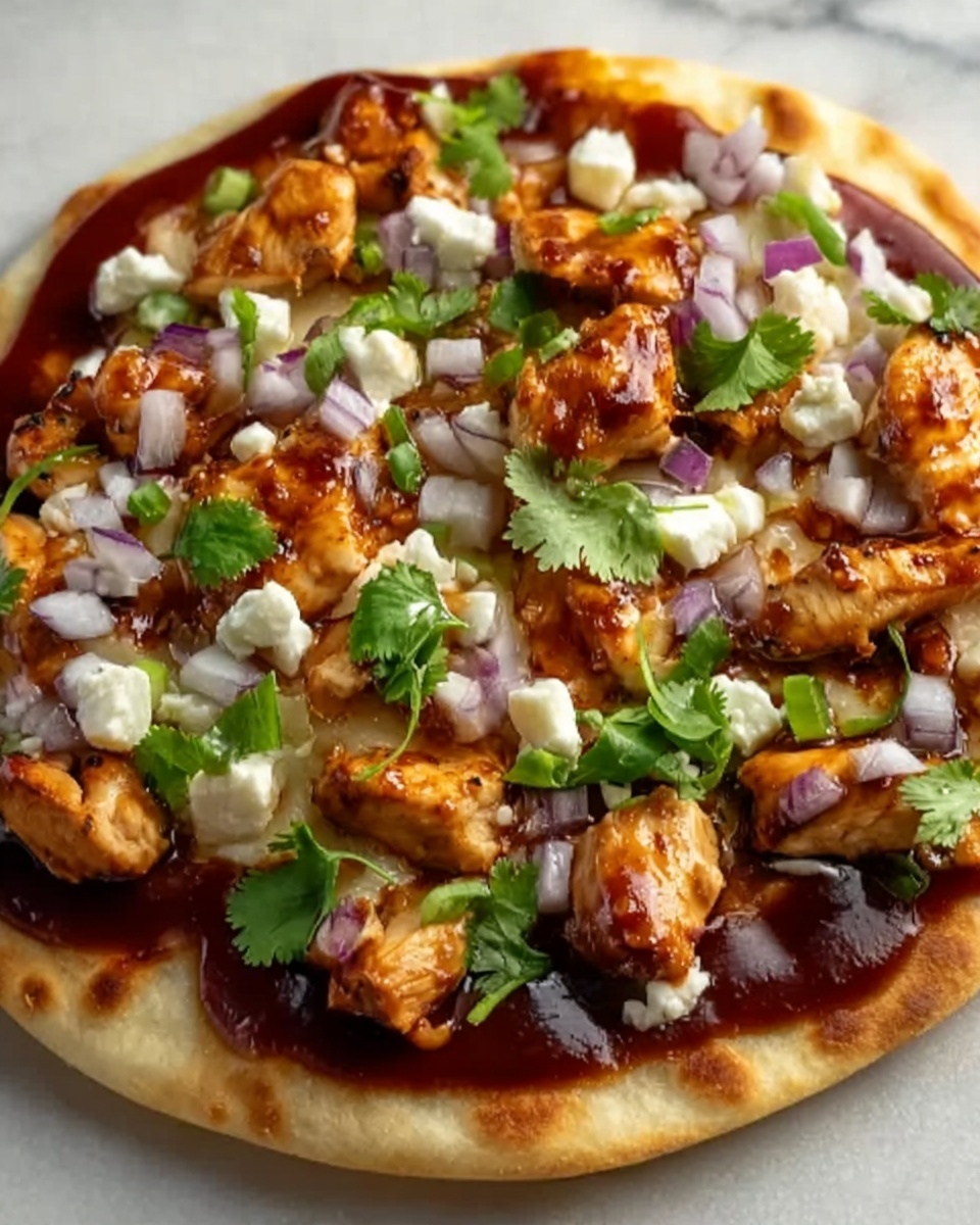 Rotisserie Chicken BBQ Flatbread Recipe - Recipe Image