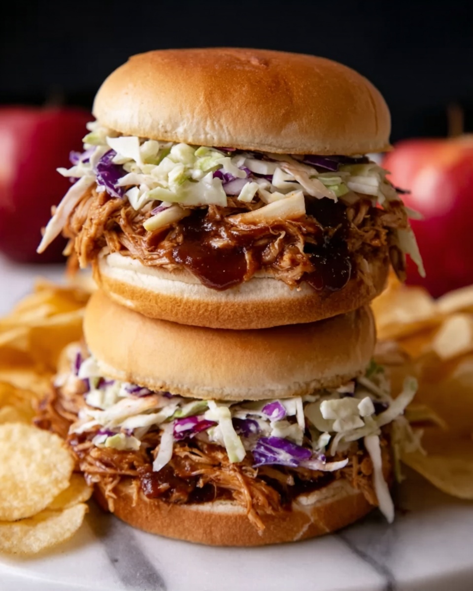 Crockpot BBQ Pulled Chicken Sandwiches Recipe - Recipe Image