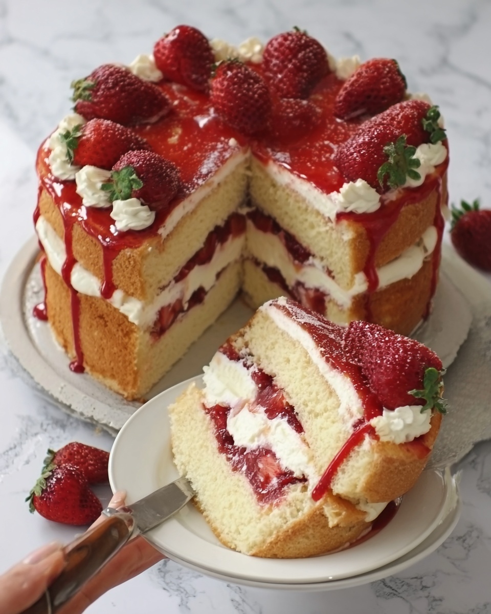 Strawberry Cheesecake Pound Cake Recipe - Recipe Image