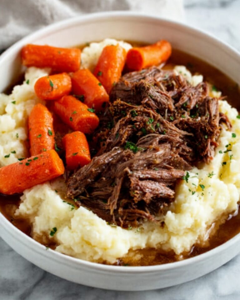 Slow Cooker Garlic Herb Pot Roast Recipe