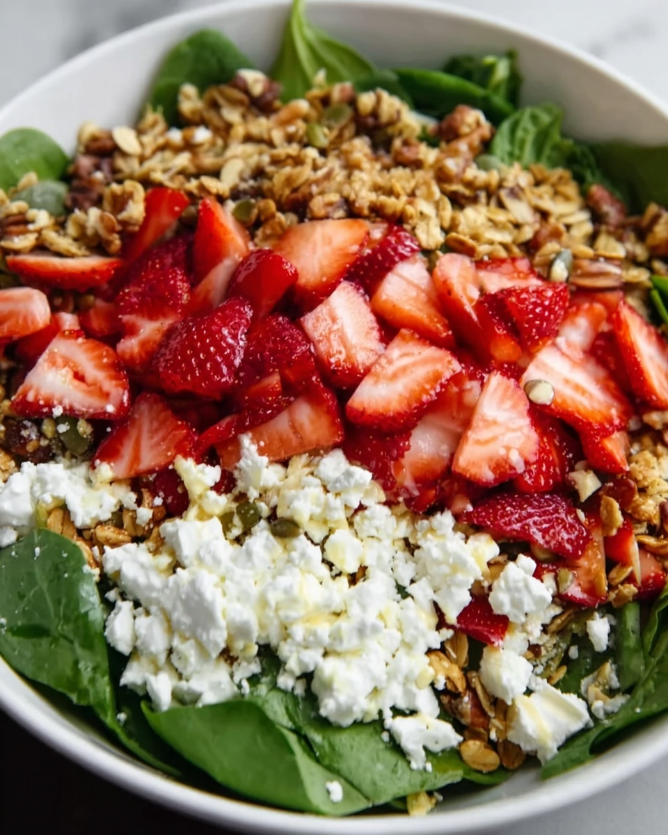 Strawberry Crunch Salad with Champagne Vinaigrette Recipe - Recipe Image