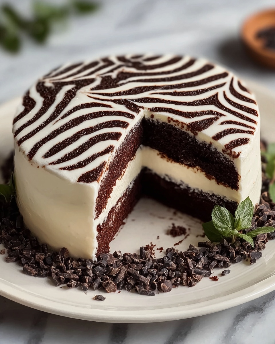 Zebra Cake Recipe - Recipe Image