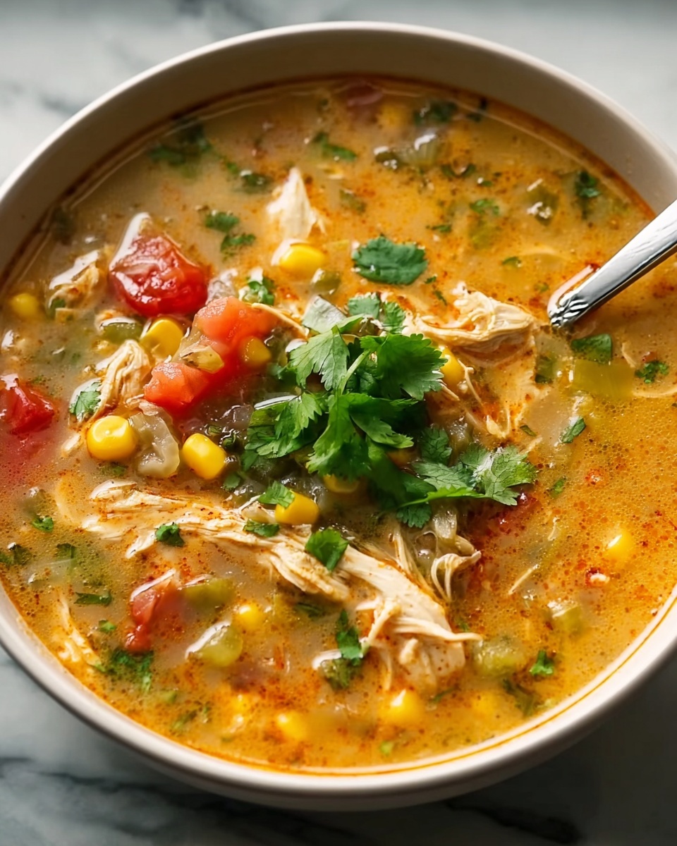 Green Chicken Enchilada Soup Recipe - Recipe Image
