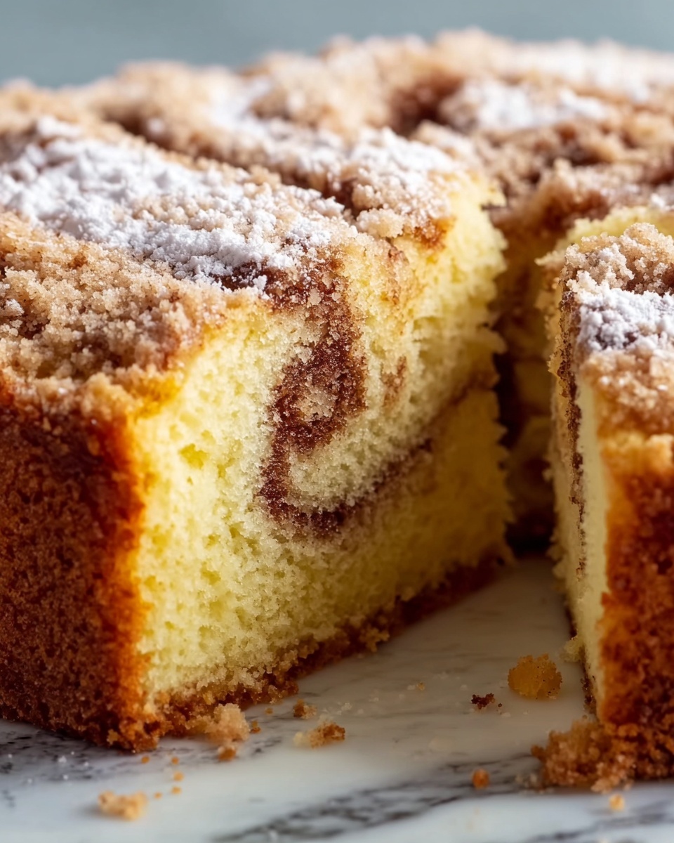 Cake Mix Coffee Cake with Cinnamon Streusel Recipe - Recipe Image