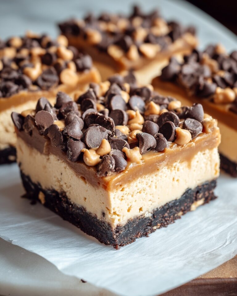 Chocolate Peanut Butter Cheesecake Bars Recipe
