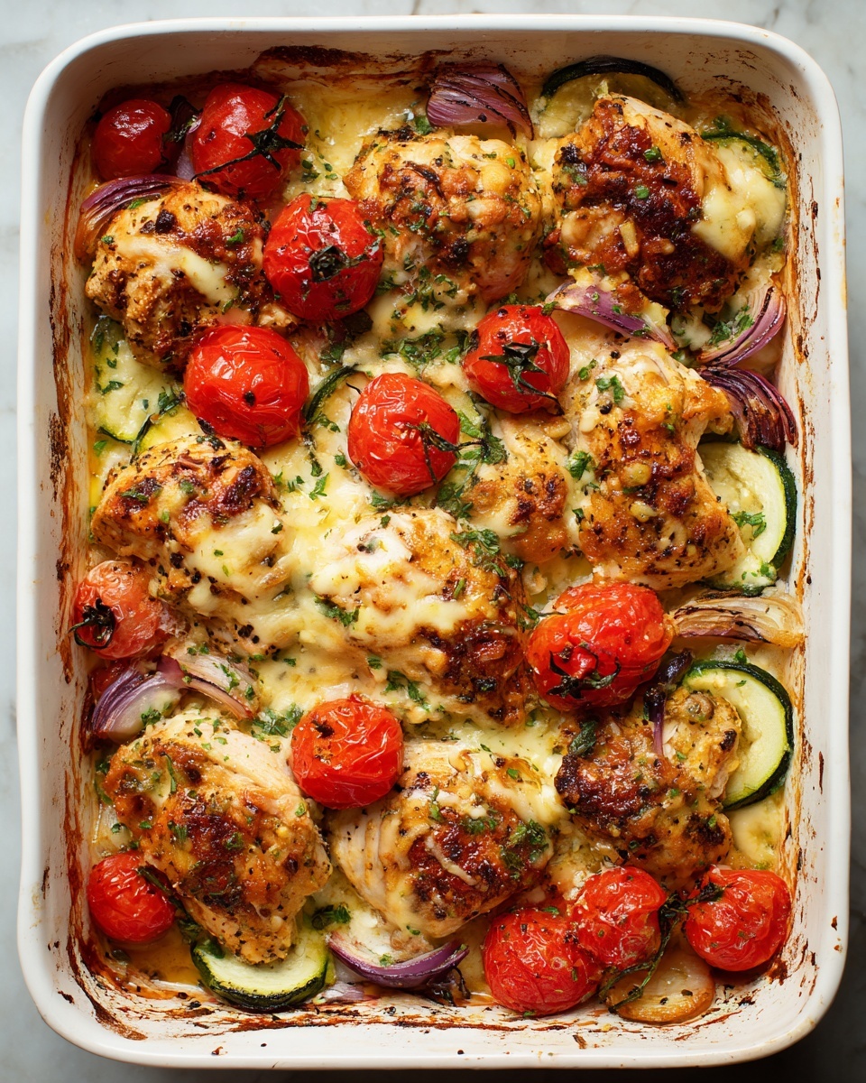 Mediterranean Chicken Zucchini Bake Recipe - Recipe Image