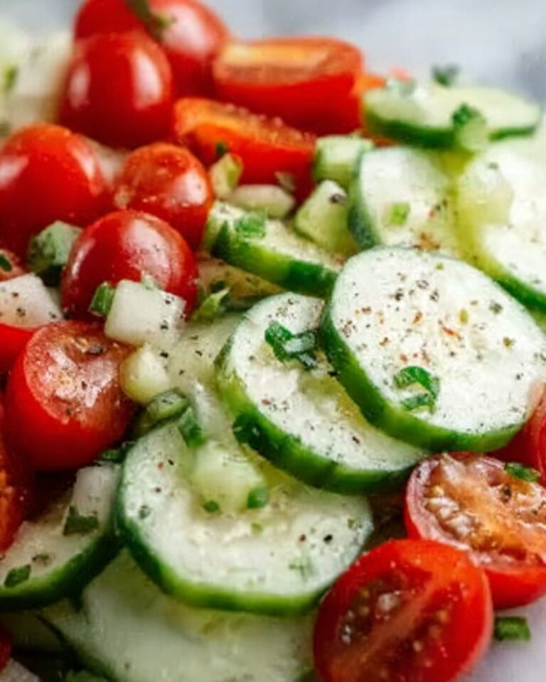 Refreshing Greek Cucumber and Tomato Salad Recipe