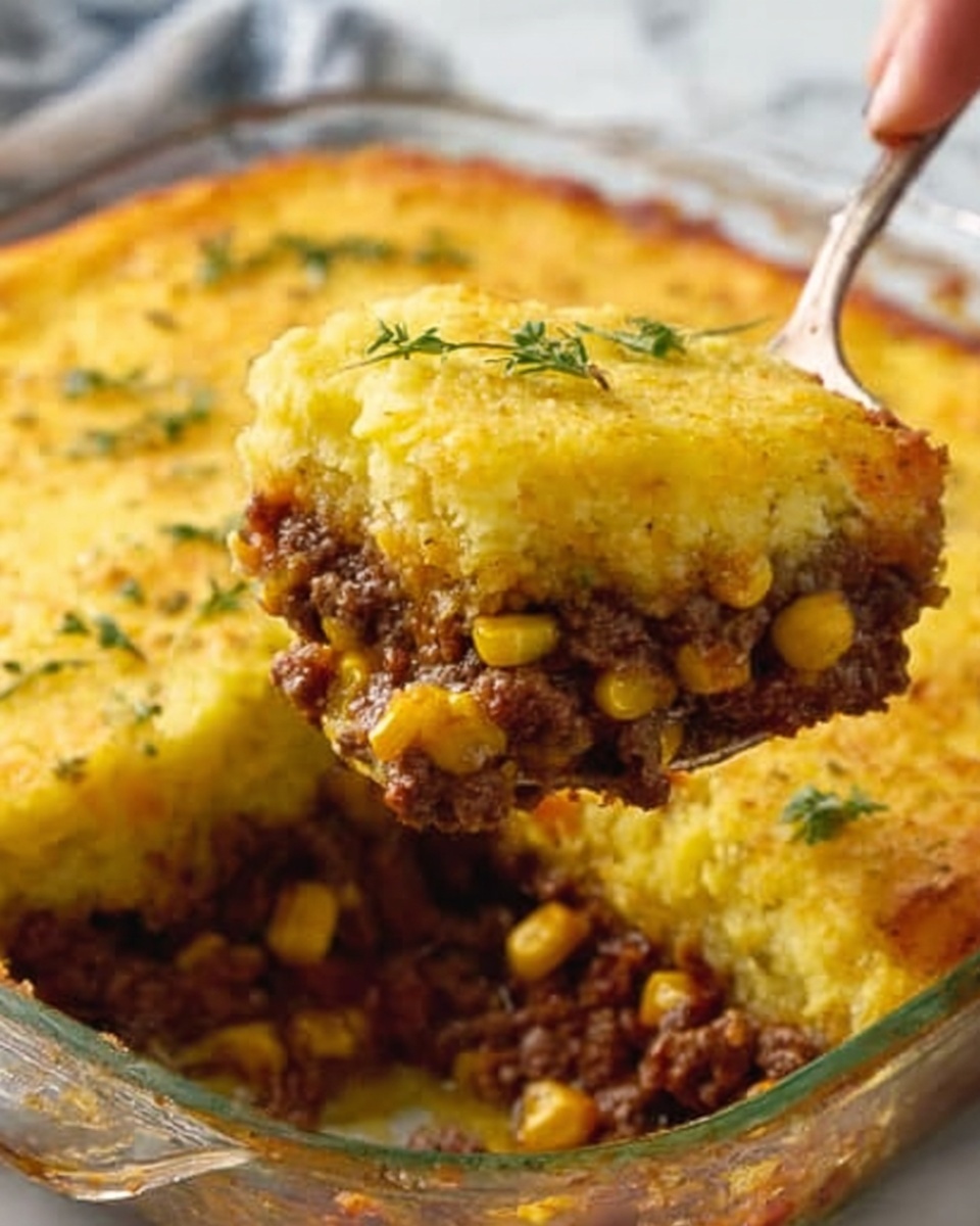 Easy Cowboy Cornbread Casserole Recipe - Recipe Image