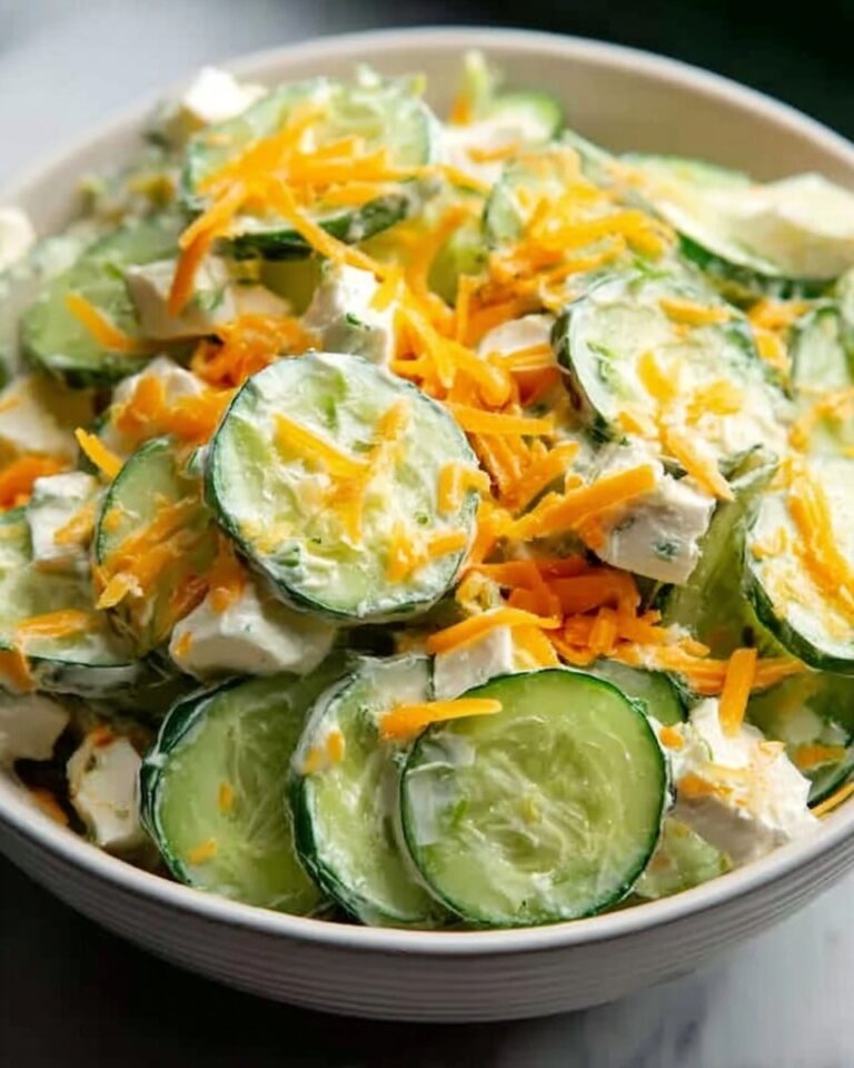 Cucumber Snack with Cheese and Savory Toppings Recipe