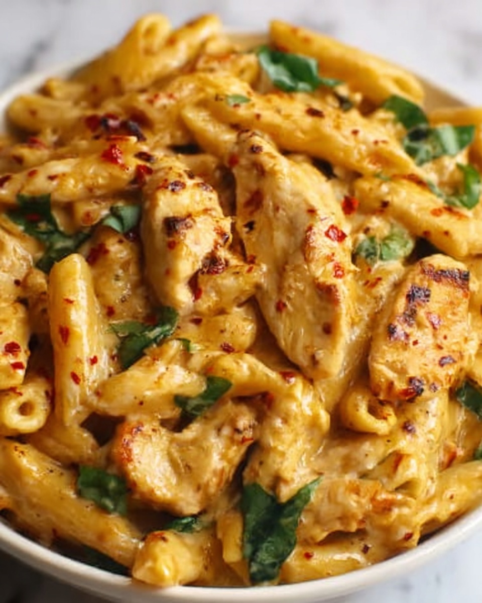 Cajun Cream Cheese Chicken Pasta Bake Recipe - Recipe Image