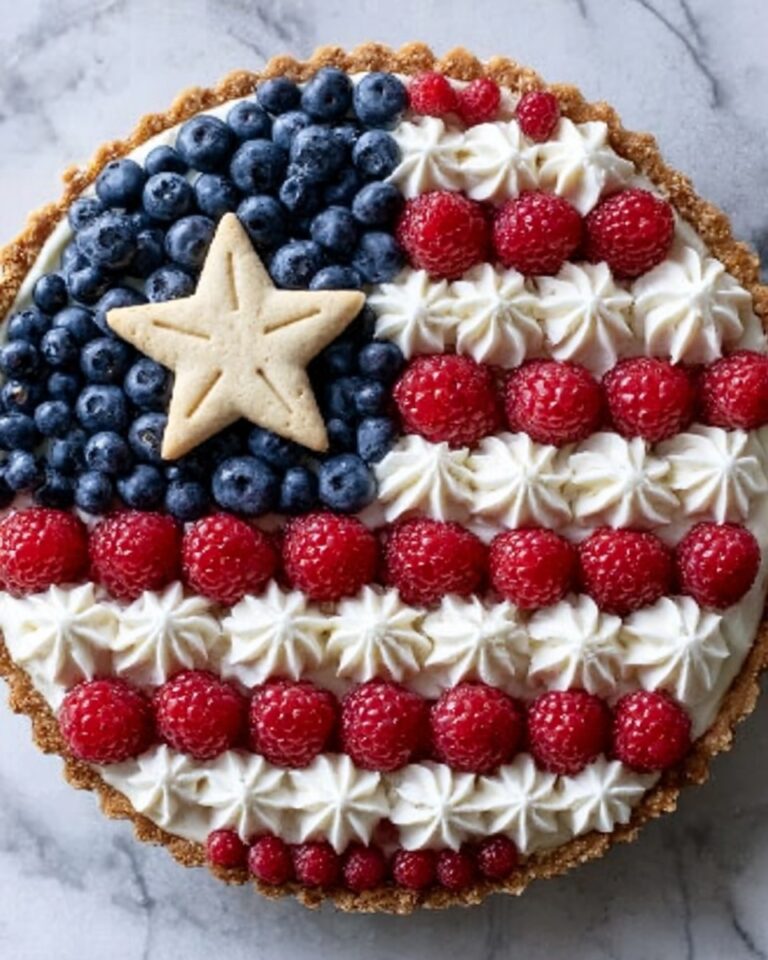 Red, White, and Blueberry Flag Pizza Recipe