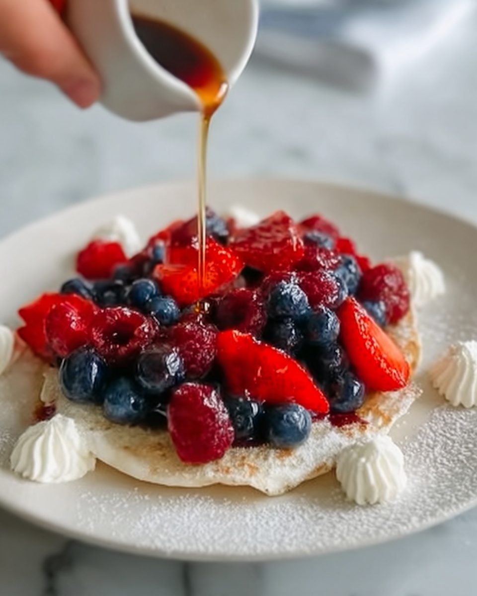 Berry-Topped Tapioca Crepes Recipe - Recipe Image