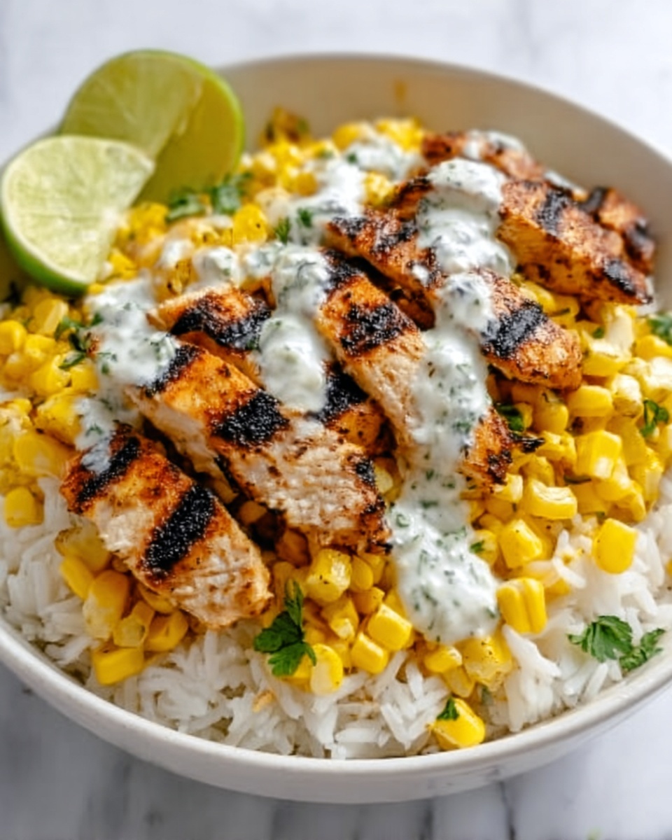 Street Corn Chicken Rice Bowl Recipe - Recipe Image