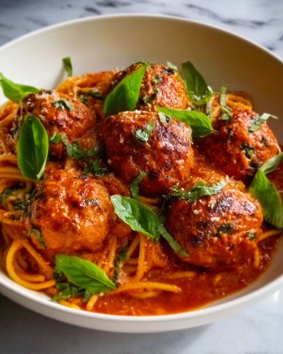 Italian-Style Meatballs in Tomato Sauce Recipe - Recipe Image