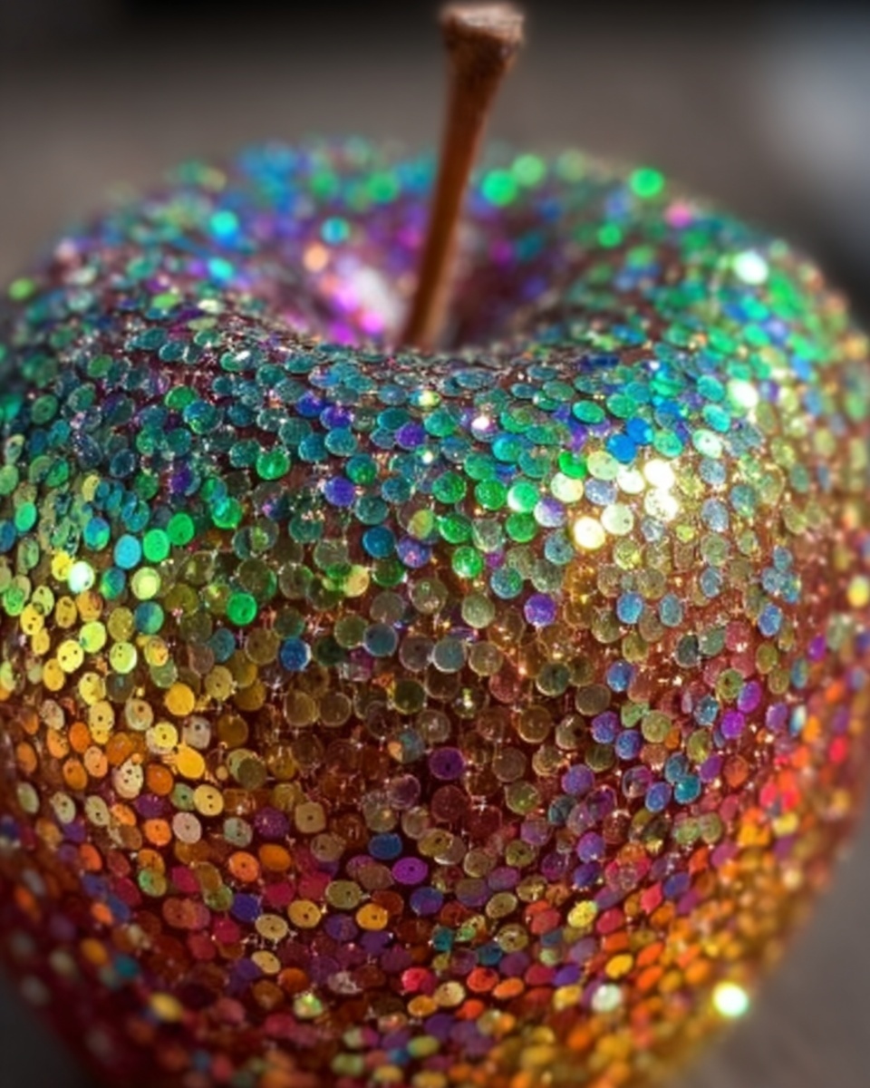 Colorful Sparkle Candy Apple Recipe - Recipe Image