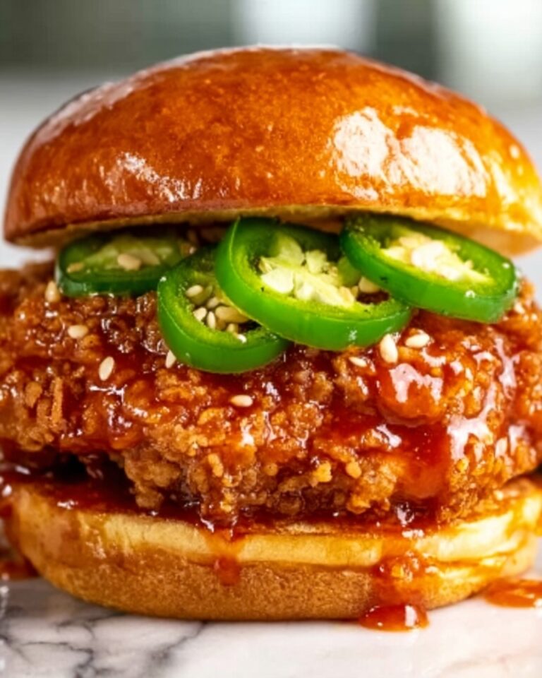 Jalapeno Honey Drenched Crispy Fried Chicken Sandwich Recipe