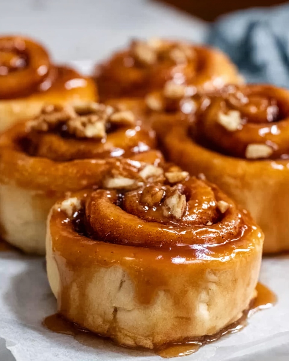 Caramel Apple Cinnamon Rolls Recipe - Recipe Image