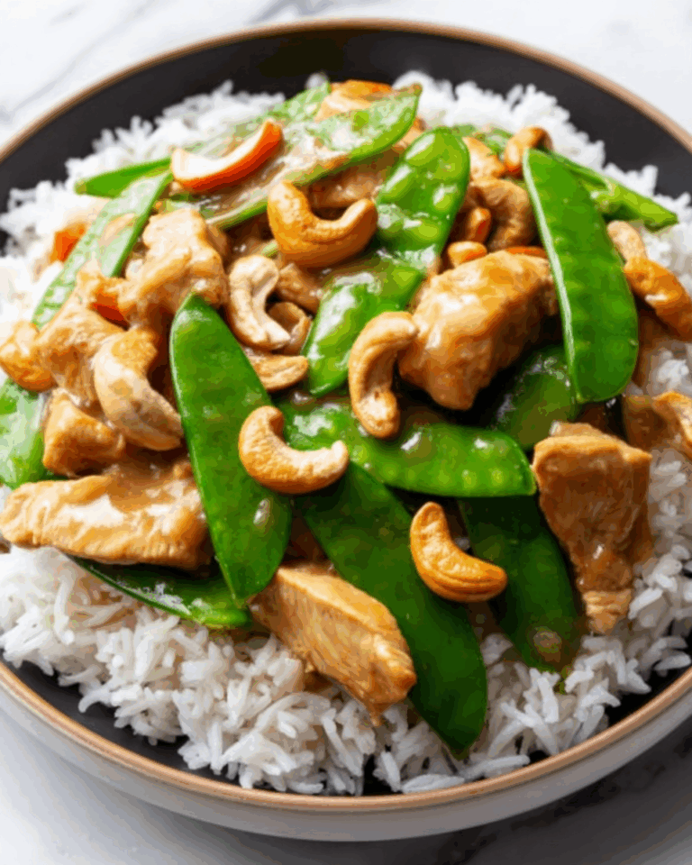 Cashew Chicken with Vegetables in Honey Soy Sauce Recipe
