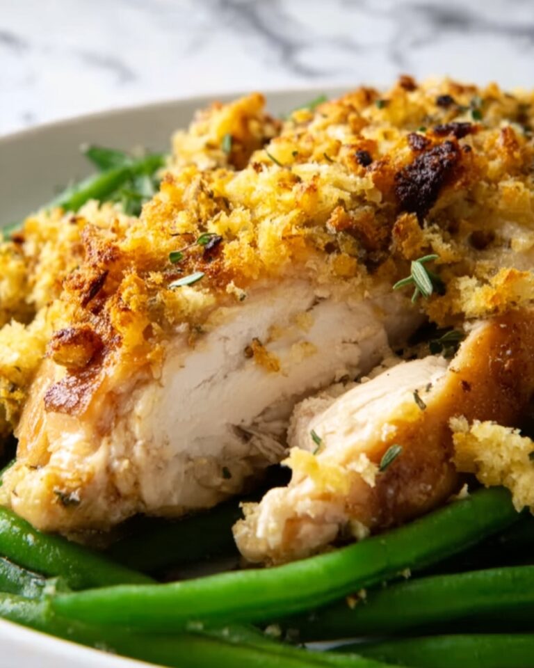 Crock Pot Chicken and Stuffing with Green Beans Recipe