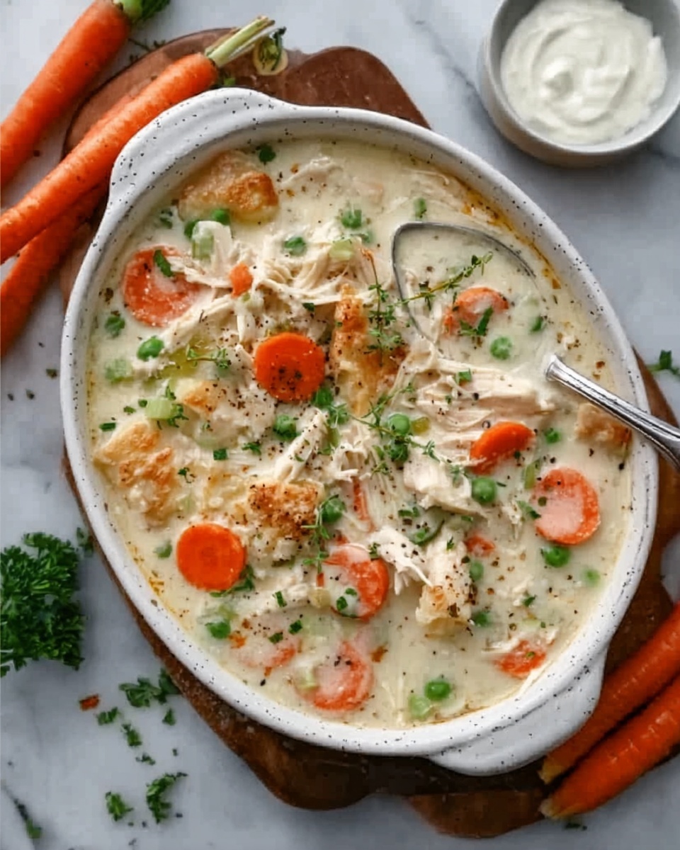 Small Batch Chicken Pot Pie Soup for Two Recipe - Recipe Image